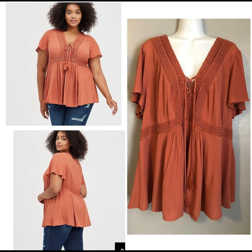 Torrid Size 2 Babydoll Shirt